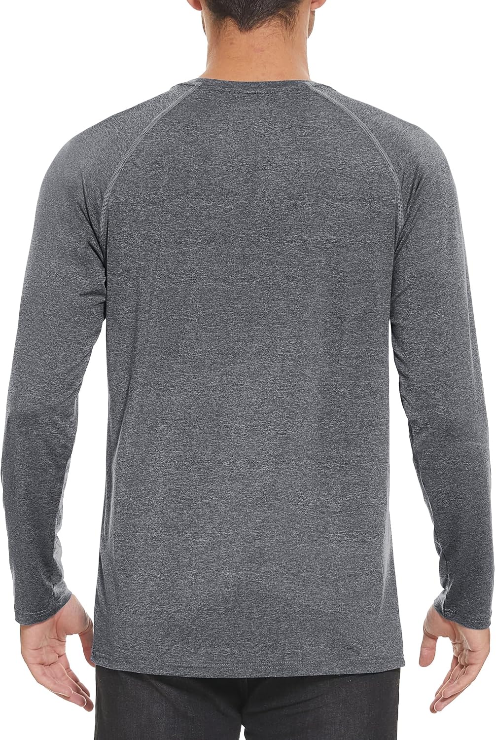 Men's Long Sleeve UPF 50+ Dry-Fit Sun Shirt – Lightweight, Moisture-Wicking Rash Guard for Workout & Fishing (Breathable, Polyester, 5.4 oz) - Image 2